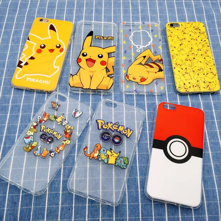 pokemon go手機殼 IPONE6S寶可夢go寵物小精靈皮卡丘手機保護套批發・進口・工廠・代買・代購
