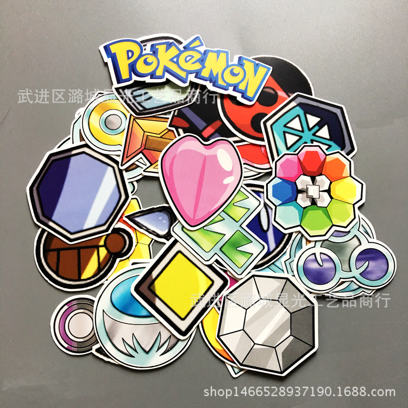 神奇寶貝寵物小精靈道館徽章貼紙寶可夢gopokemon go貼紙外貿貼紙批發・進口・工廠・代買・代購