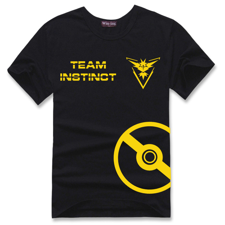 遊戲 寵物小精靈寶可夢 寶可夢go instinct 男女印花短袖t恤 衣服工廠,批發,進口,代購