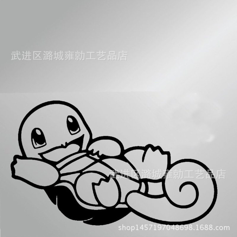 322 Squirtle Turtle Pokemon寶可夢go神奇寶貝汽車貼紙外貿車貼工廠,批發,進口,代購