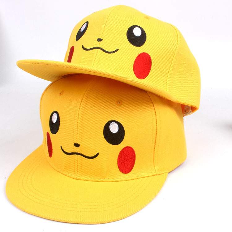 皮卡丘帽子pokemon go寶可夢go男士平沿嘻哈帽棒球帽女外貿款批發工廠,批發,進口,代購