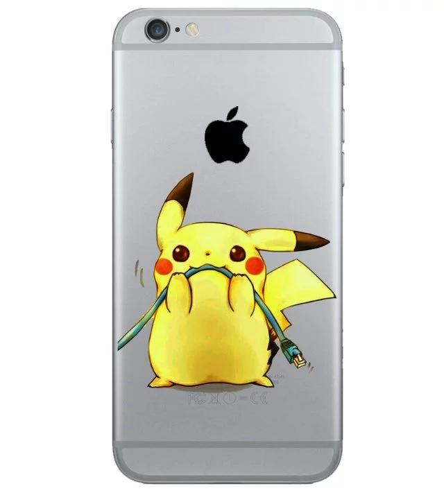 寶可夢go寵物小精靈手機殼 iPhone5 皮卡丘保護套 原創彩繪軟殼工廠,批發,進口,代購