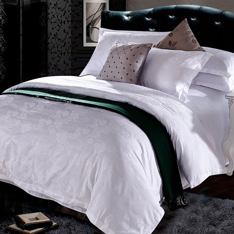 五星級 酒店佈草 四件套 全棉貢緞提花 賓館 床上用品 床單被套工廠,批發,進口,代購