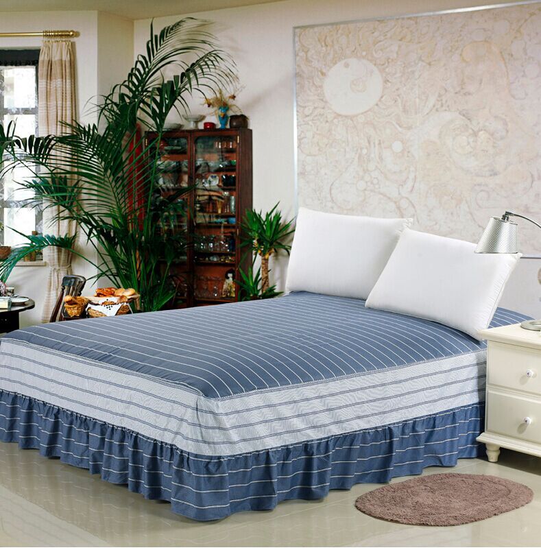 全棉床蓋床套床罩單件純棉簡約床裙床笠1.8米2.0m1.5床保護套批發工廠,批發,進口,代購