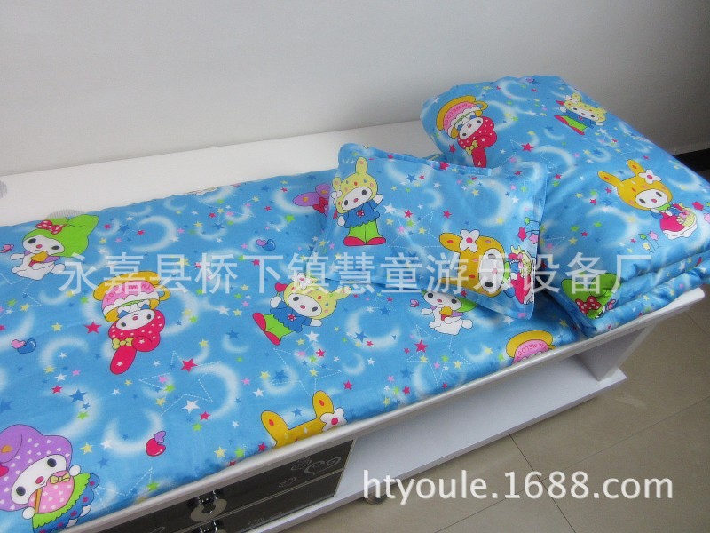 批發幼兒園被子三件套 嬰兒寶寶床棉被 兒童全棉床上用品 新疆棉工廠,批發,進口,代購