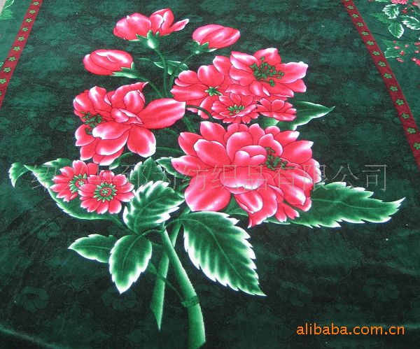 金絲絨床裙 印花床罩 金絲絨被套 紹興工廠直銷工廠,批發,進口,代購