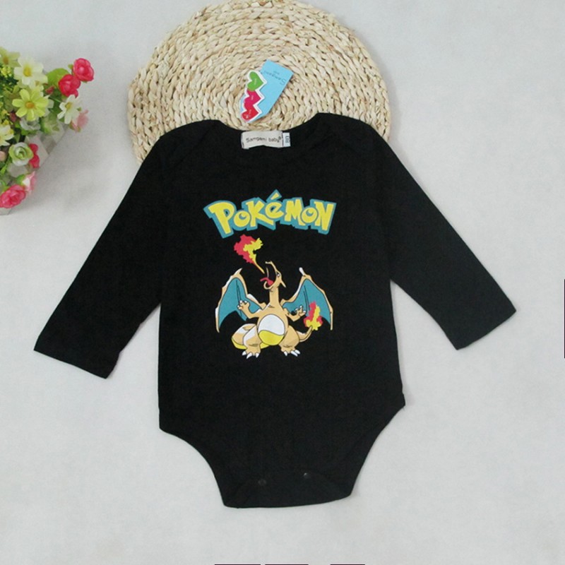 歐美外貿童裝 Pokemon go 精靈寶可夢寶可夢go噴火龍哈衣嬰兒服裝工廠,批發,進口,代購