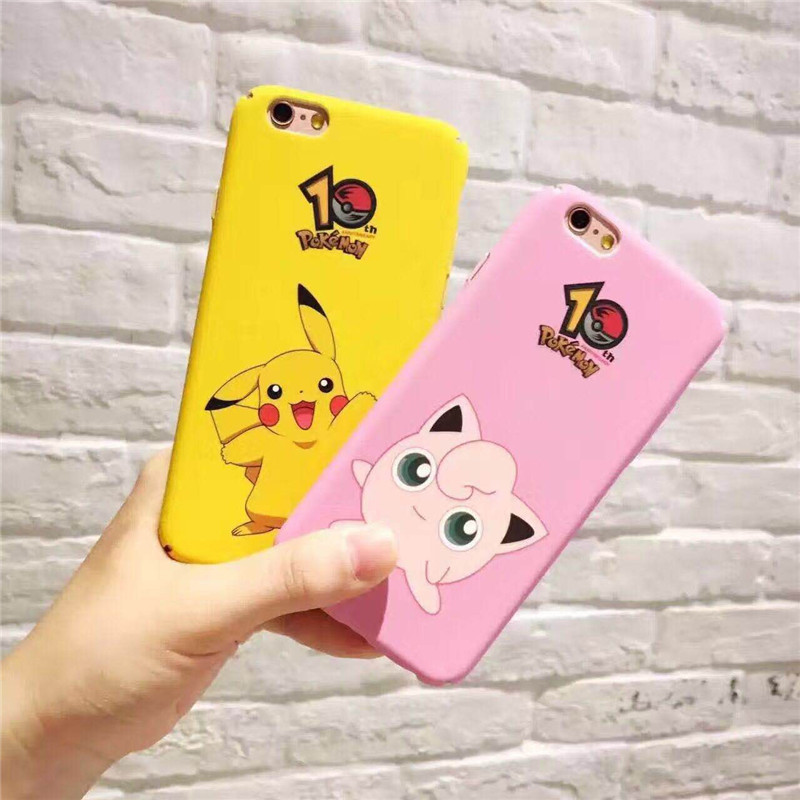 神奇寶貝iphone 6S plus手機殼 寶可夢go皮卡丘蘋果5S蠶絲防摔殼工廠,批發,進口,代購