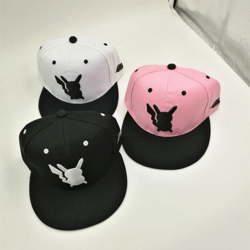 跑男鹿晗同款棒球帽卡通皮卡丘寶可夢gopokemon go情侶帽子平沿帽工廠,批發,進口,代購