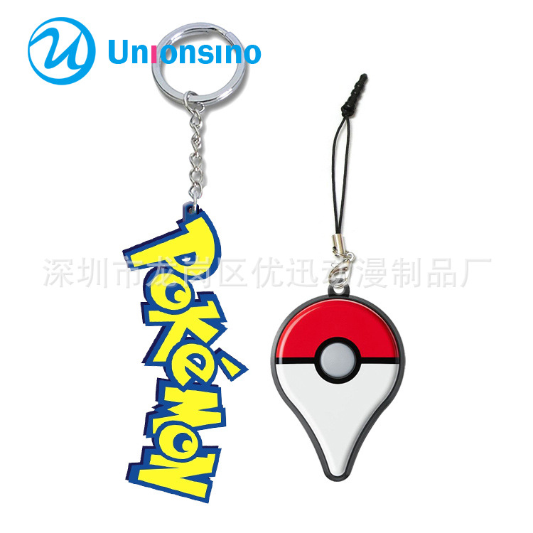 遊戲周邊 pokemon go衍生品掛飾寶可夢go寵物 精靈手機擦鑰匙扣工廠,批發,進口,代購