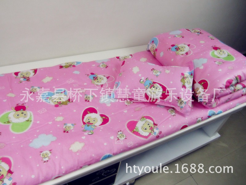 批發幼兒園被子三件套 嬰兒寶寶床棉被 兒童全棉床上用品 新疆棉工廠,批發,進口,代購