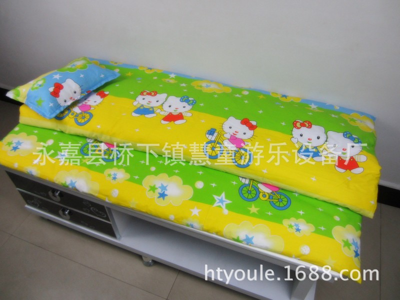 批發幼兒園被子三件套 嬰兒寶寶床棉被 兒童全棉床上用品 新疆棉工廠,批發,進口,代購