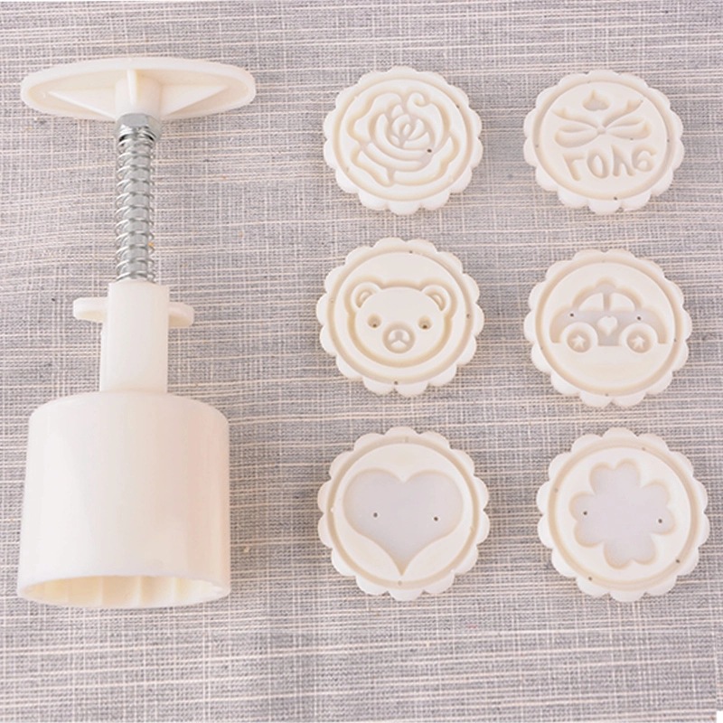 月餅模具手壓式50克6片 冰皮DIY月餅模具 中秋卡通月餅烘焙工具批發・進口・工廠・代買・代購