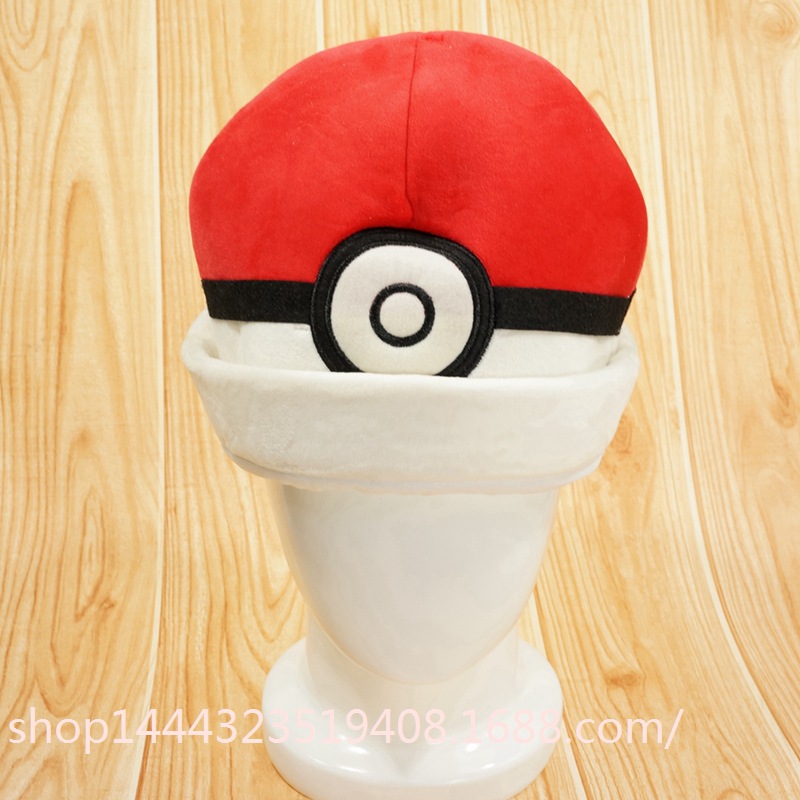 毛絨帽子 精靈球 POKEMON 主角 神奇寶貝 寵物小精靈工廠,批發,進口,代購