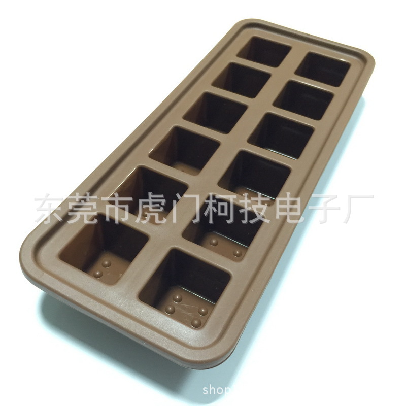 12連正方形矽膠模具巧克力模 蛋糕模 蛋糕巧克力果凍烘焙工具批發・進口・工廠・代買・代購
