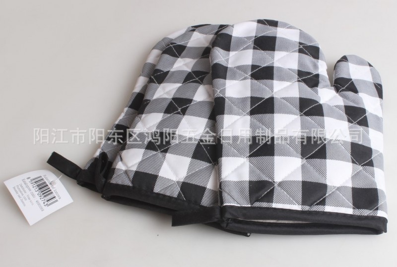 廠傢批發加工定製 新款加長全棉微波爐手套 烤箱燒烤防燙手套工廠,批發,進口,代購