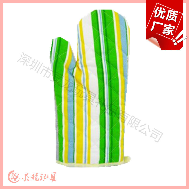 廠傢定製 滌棉條紋手套 隔熱手套 印花微波爐防熱手套 可添加LOGO工廠,批發,進口,代購
