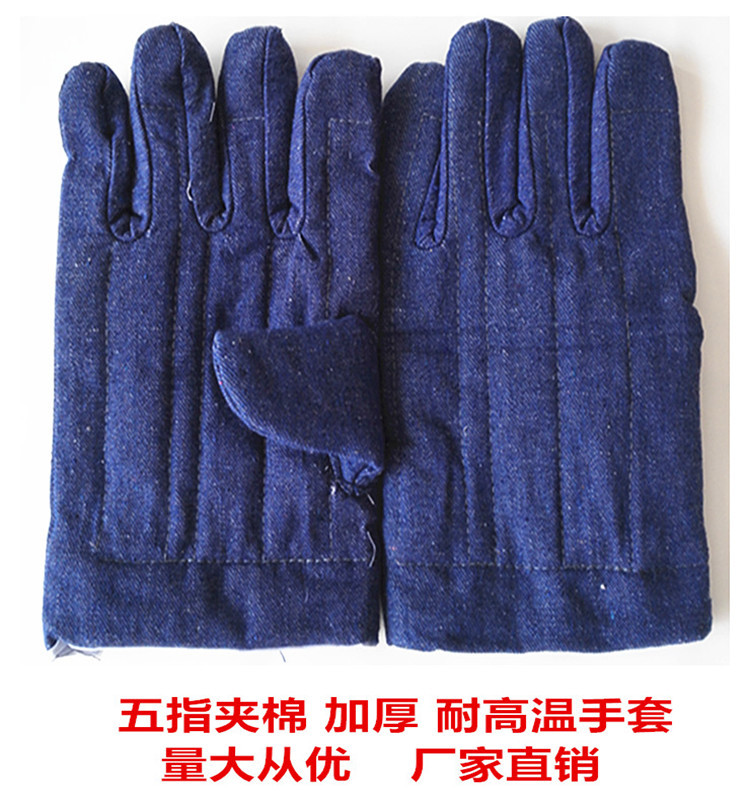 耐高溫手套 夾棉加厚 隔熱防燙五指保暖 微波爐勞保工業防護手套工廠,批發,進口,代購