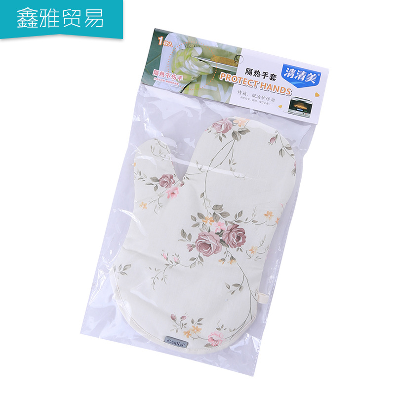 QM1766微波隔熱手套 棉佈 隔熱不傷手 廚房必備手套工廠,批發,進口,代購