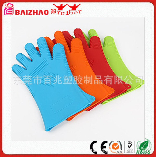 矽膠手套五指矽膠烘焙工具 微波爐隔熱手套BBQ gloves燒烤手套工廠,批發,進口,代購