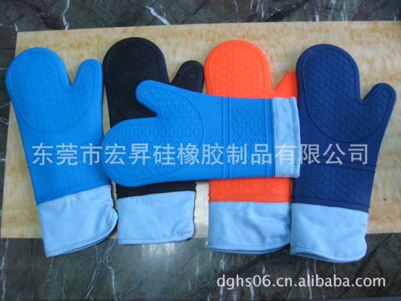 矽膠加棉手套 微波爐加棉手套 耐高低溫環保手套 矽膠手套定做工廠,批發,進口,代購