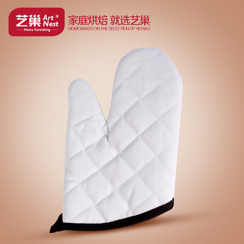 藝巢 烘焙工具豪華型白色加厚隔熱手套 耐高溫防燙手套烤箱專用工廠,批發,進口,代購