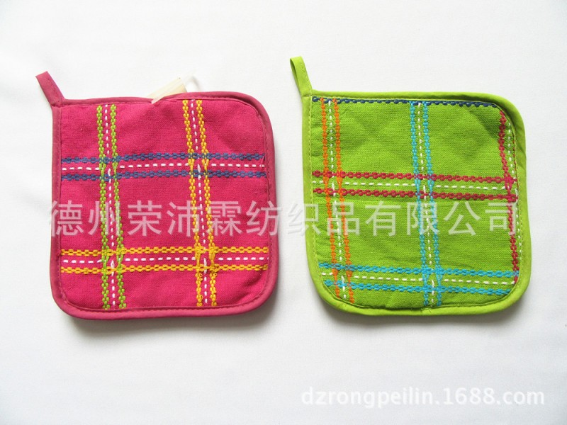 純棉色織隔熱廚用手套工廠,批發,進口,代購