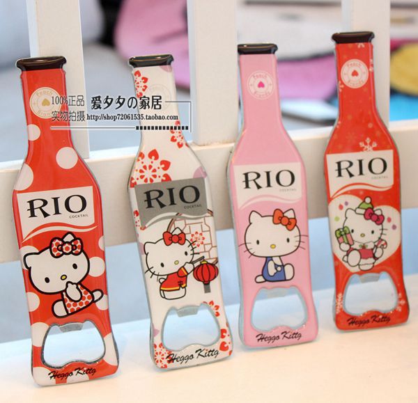 hellokitty銳澳開瓶器磁鐵瓶起子冰箱貼啤酒汽水瓶造型瓶啟子工廠,批發,進口,代購