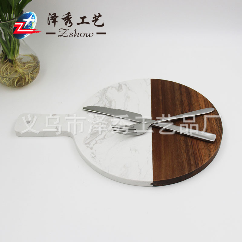 外貿出口創意zakka傢居裝飾品 大理石拼接菜板高檔百搭拍照道具工廠,批發,進口,代購
