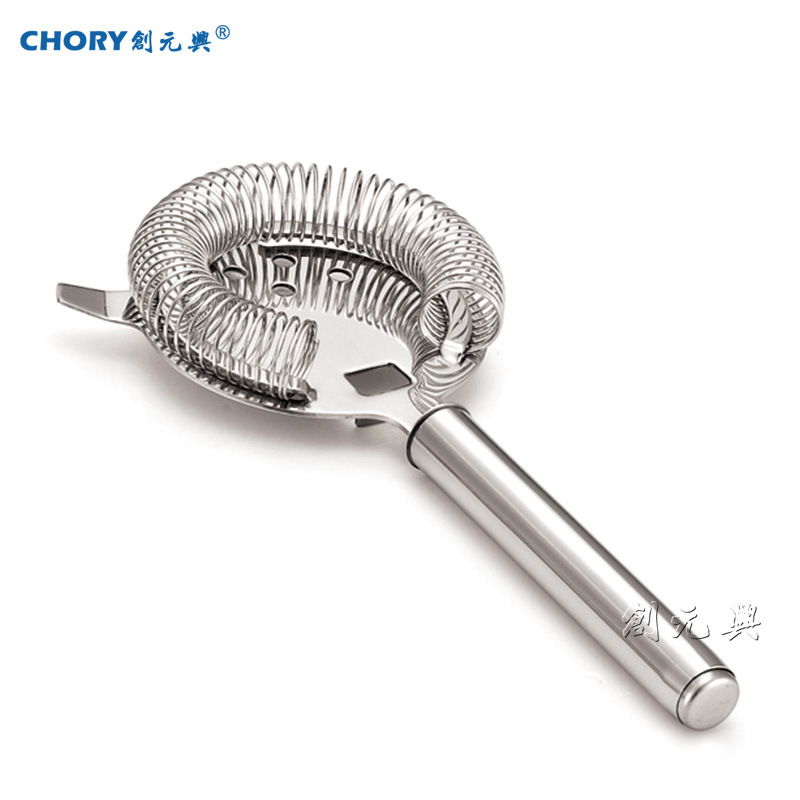 不銹鋼濾冰器 圓柄 加厚 酒吧濾冰器 水臺濾冰器 吧臺濾冰器工廠,批發,進口,代購