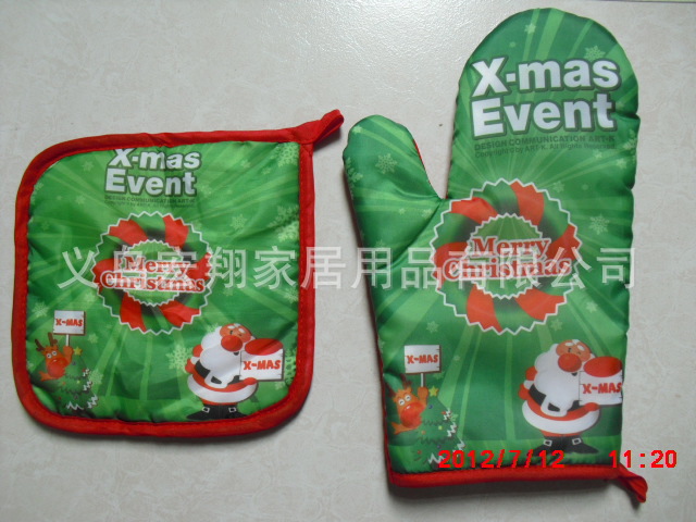 微波爐手套 傢居必備聖誕老人圖案 來樣定作 加印logo工廠,批發,進口,代購