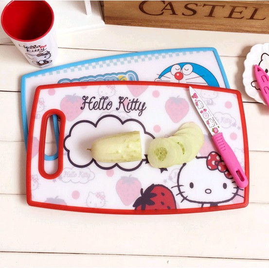 機器貓叮當貓Hello Kitty加厚塑料大小號硬菜板切菜麵板砧板 熱推工廠,批發,進口,代購