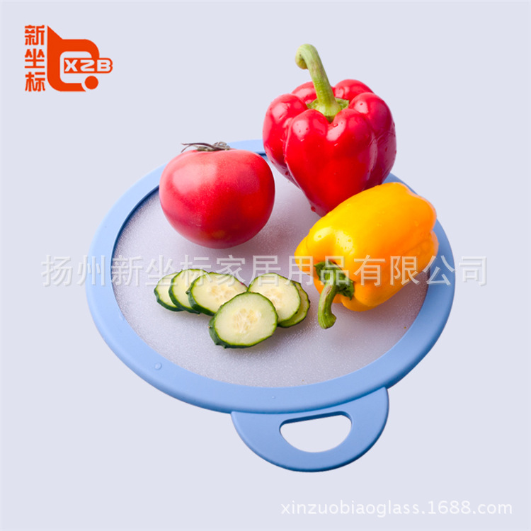廚房無菌水果鋼化玻璃砧板 創意傢居環保矽膠多功能不沾菜板砧板工廠,批發,進口,代購