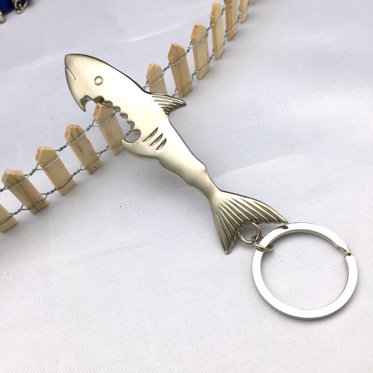 鯊魚鱷魚開瓶器鑰匙扣 金屬開瓶器批發 創意禮品定製廣告刻字工廠,批發,進口,代購