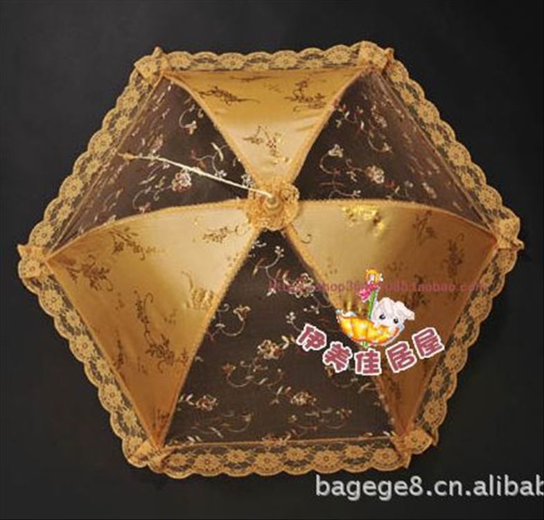 【廠傢直銷】高檔繡花蕾絲方形圓形菜罩 水果罩 防蚊罩多花色批發・進口・工廠・代買・代購