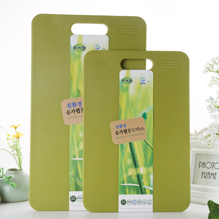 韓國原裝進口蘇格拉環保切菜板綠色抗菌耐磨可懸掛創意砧板批發・進口・工廠・代買・代購