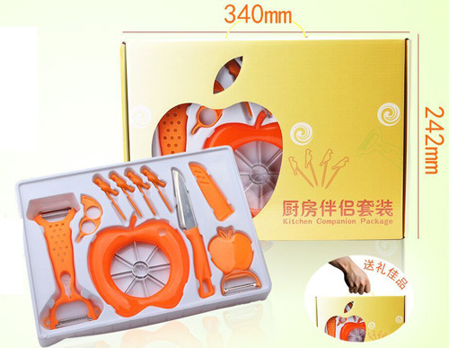 廚房小工具送禮套裝 廚房伴侶瓜刨9件套 創意廚具削皮器套裝贈品工廠,批發,進口,代購