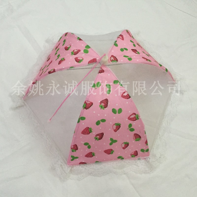 6角型簡約食物罩 印花菜罩 網格佈菜罩 防蟲通風食物罩 外貿直銷工廠,批發,進口,代購