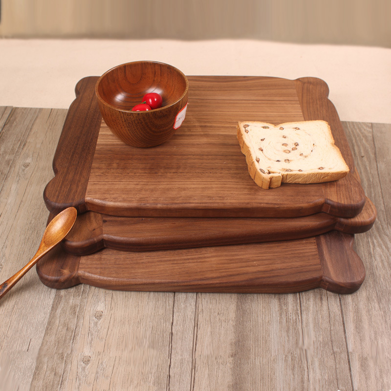 實木菜板方形歐式砧板麵包板環保黑胡桃木搟麵板不變形不開裂設計工廠,批發,進口,代購