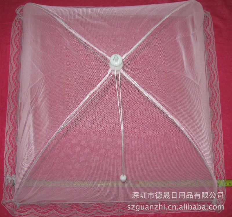 廠傢直銷20寸方形淡紅色菜罩 食物罩批發 菜罩廠 菜罩骨架 佈菜罩工廠,批發,進口,代購