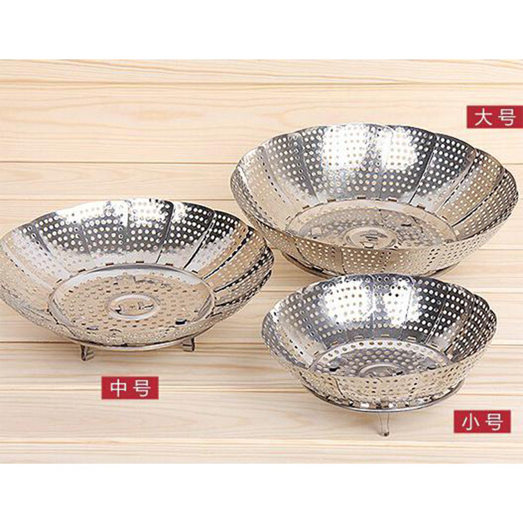 廚房用品 不銹鋼可調大小蒸屜伸縮型水果盤蒸籠 小號工廠,批發,進口,代購