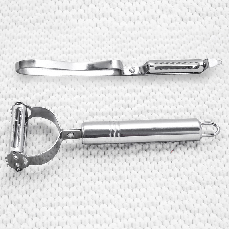 不銹鋼多功能廚房小工具削皮器兩件套削皮刀刨絲器刨子現貨跑江湖批發・進口・工廠・代買・代購