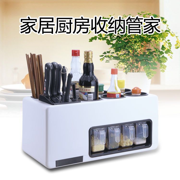 廠傢直銷多功能廚房收納套裝 廚房套具架調味料刀具組合置物架工廠,批發,進口,代購