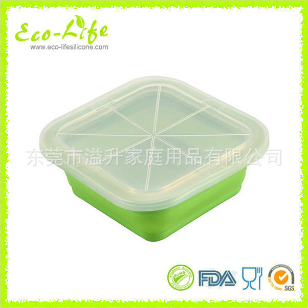 矽膠帶蓋蒸碗 食品級矽膠折疊蒸碗 便攜帶 不占空間工廠,批發,進口,代購