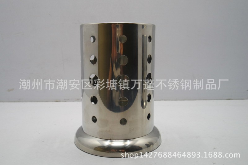 廠傢直銷 廚房圓孔韓式筷子筒 創意不銹鋼瀝水餐具籠 加厚置物架工廠,批發,進口,代購