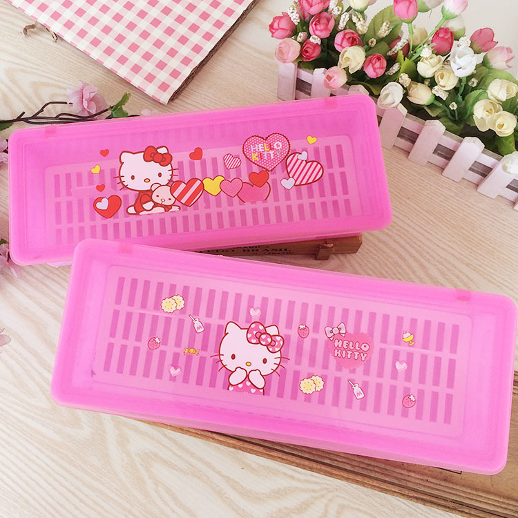 Hello Kitty 凱蒂貓 筷子盒 餐具盒 筷子筒 筷筷籠 廚房收納盒工廠,批發,進口,代購
