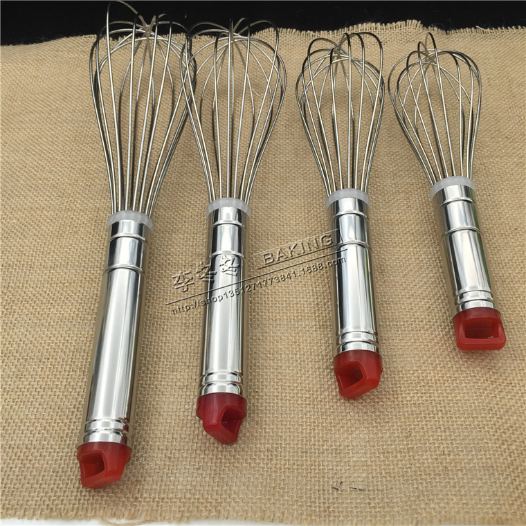 【烘焙工具】不銹鋼紅頭12線打蛋器-10寸-27cm工廠,批發,進口,代購