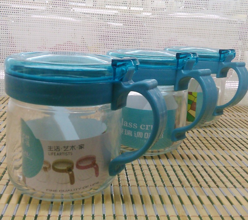 廠傢直銷玻璃調味瓶套裝 時尚調味罐三件套 促銷贈品 衛生美觀工廠,批發,進口,代購