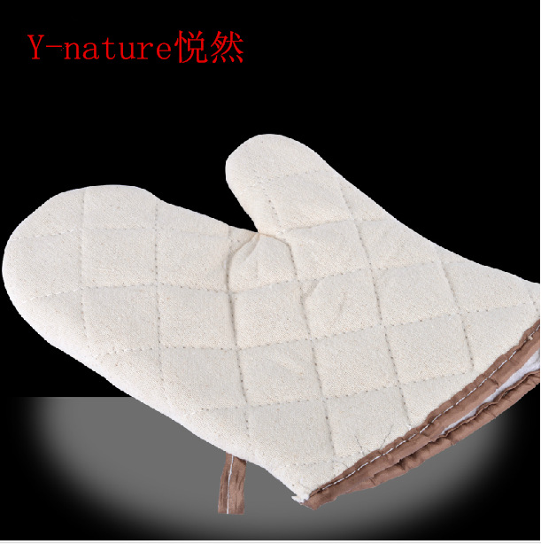 供應精致中號純棉耐高溫隔熱手套 烤箱手套 微波爐手套 烘培手套工廠,批發,進口,代購