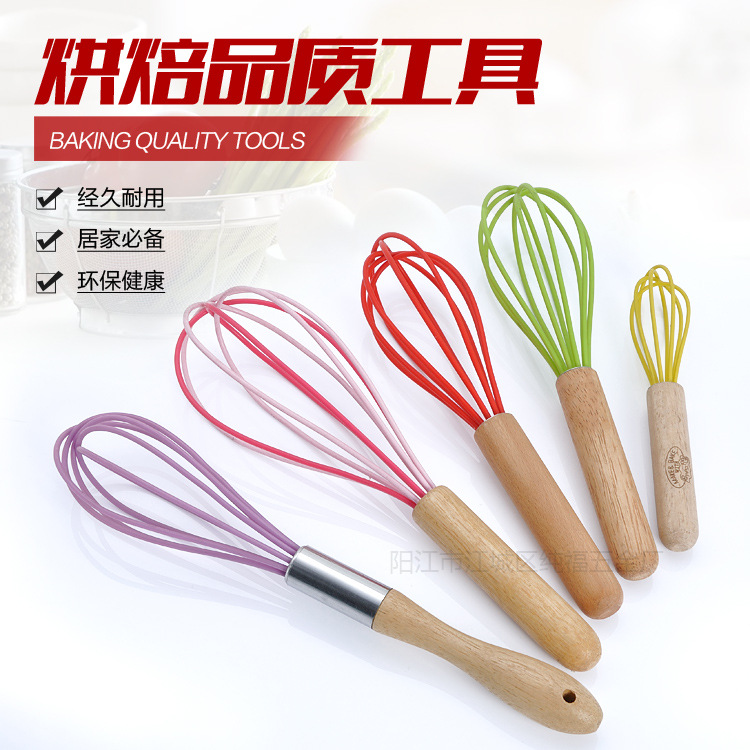 烘焙工具 不銹鋼攪拌器 手動打蛋器矽膠 奶油攪拌器 和麵器打蛋棒批發・進口・工廠・代買・代購
